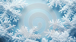 Snow Pattern Background in Light Blue, Delicate and Clean Winter Theme for Seasonal Projects