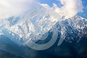 Snow peacs of Himalaya mountains.