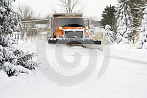 Snow Plow Approaching