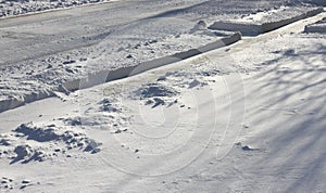 Snow Plowed Road