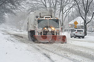 Snow plowing