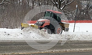 Snow plowing