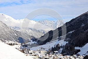 Snow resort of St. Anton, Austria