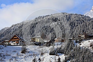 Snow resort of St. Anton, Austria