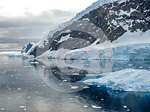 Snow, rock and ice reflections on the Antarctic Peninsula