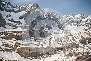 Snow rock mountain, mountains peaks