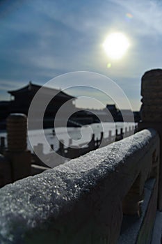 The snow scenery of the the Imperial Palaceï¼ˆThe Forbidden City ï¼‰ in Beijingï¼ŒChina