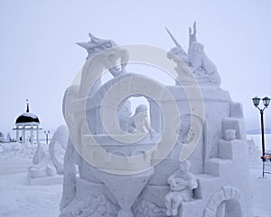 Snow Sculpture Contest to Hyperborea in Petrozavodsk photo