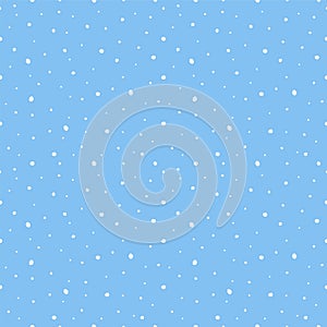 Snow seamless pattern background