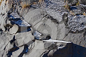 Snow Skiff on Lava Rock Design