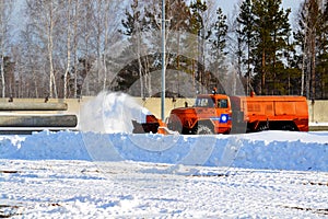 Snow snowdrifts in winter