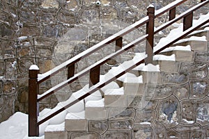 Snow stair