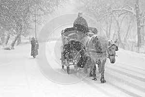 Der schnee Sturm 