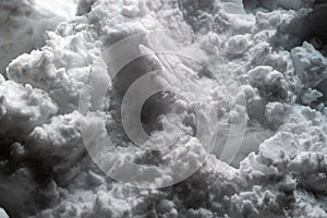 Snow surface. Fresh fluffy white snow texture