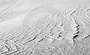 Snow surface pattern