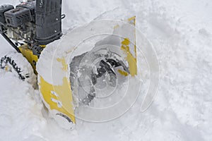 A snow thrower is the best assistant for snow removal in the winter. Snow Thrower outdoor