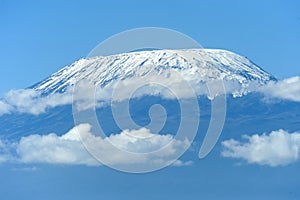 Snow on top of Mount Kilimanjaro