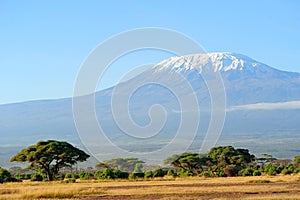 Snow on top of Mount Kilimanjaro