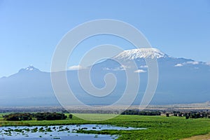 Snow on top of Mount Kilimanjaro