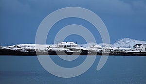 Snow on Trearddur Bay