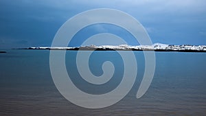 Snow on Trearddur Bay