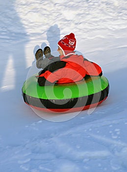 Snow tubing photo
