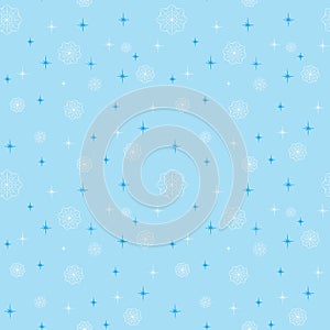 Snow vector seamless pattern. Winter background for holiday