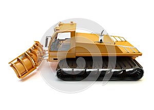 Snow vehicle isolated