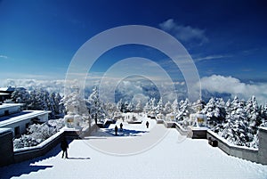 Snow view of MT.Emei