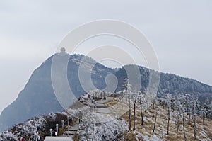 Snow view of MT.Emei