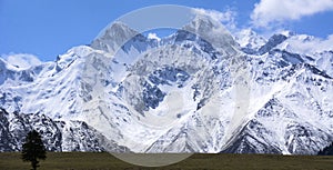 Snow View of XiaTa Grassland