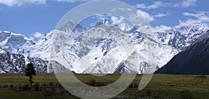 Snow View of XiaTa Grassland