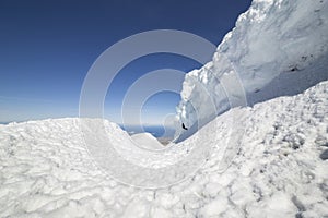 Snow wall