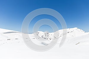 Snow wall at Tateyama, Japan