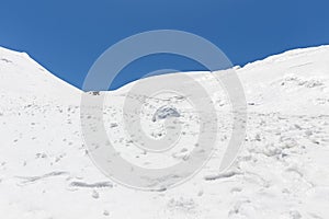 Snow wall at Tateyama, Japan