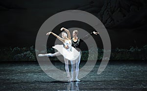 Snow white and Prince Charming-The last scene of Swan Lake-ballet Swan Lake