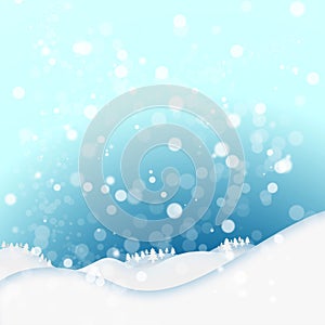 Snow winter background