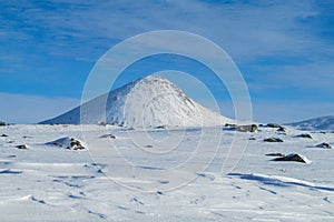 Snow winter in the mountains of Sweden  Sarek and Abisko