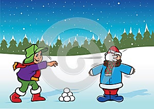 Snowball fight