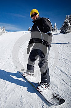 Snowboard beginner photo