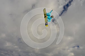 Snowboard big air