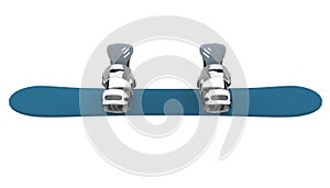 Snowboard with Bindings Isolated