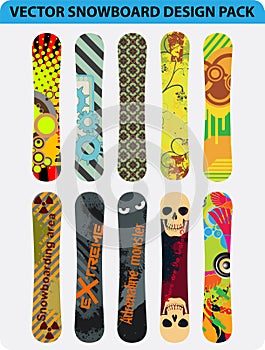 Snowboard design pack