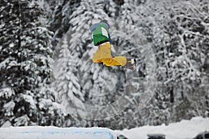 Snowboard jump