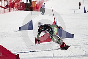 Snowboard parallel giant slalom