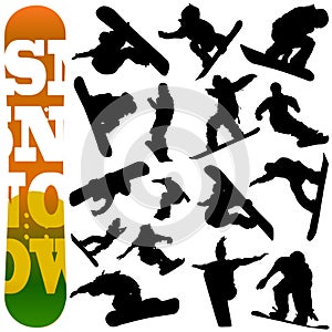 Snowboard vector