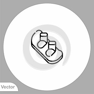 Snowboard vector icon sign symbol