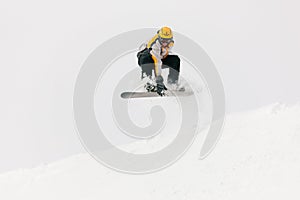 Snowboarder in the alps