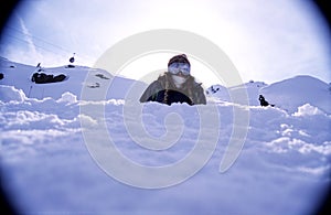 Snowboarder portrait 2