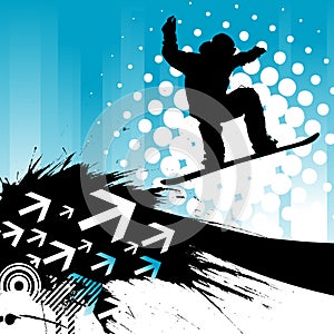 Snowboarding background